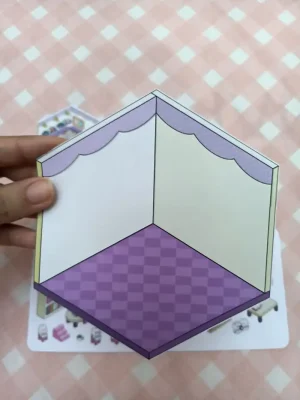 استیکر پازلی کتابخونه خرگوشی بنفش - Image 4