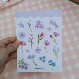 استیکر برش خورده گل یاسی - Image 2